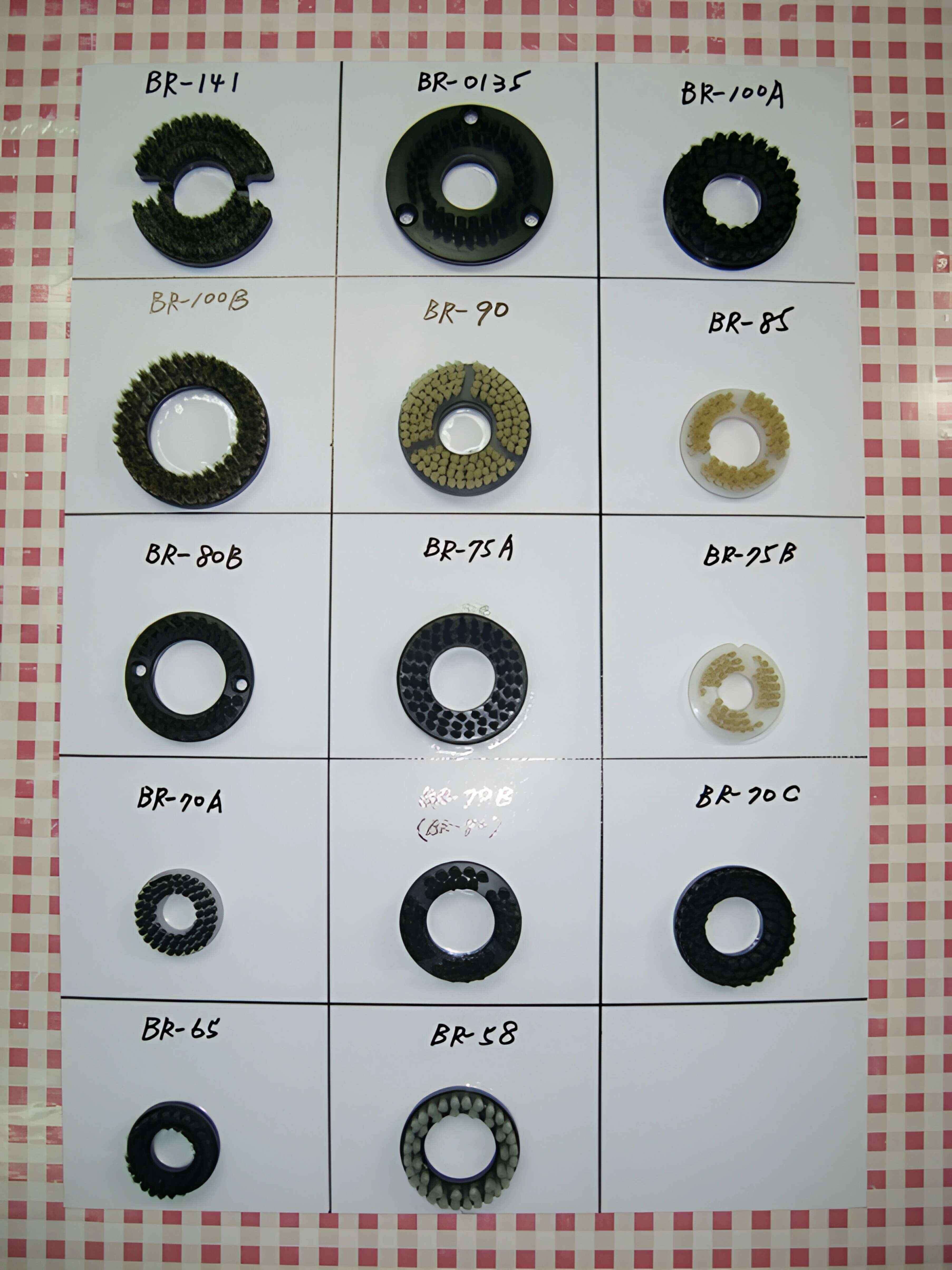 Pressure foot brushes from YC Brushes in several models