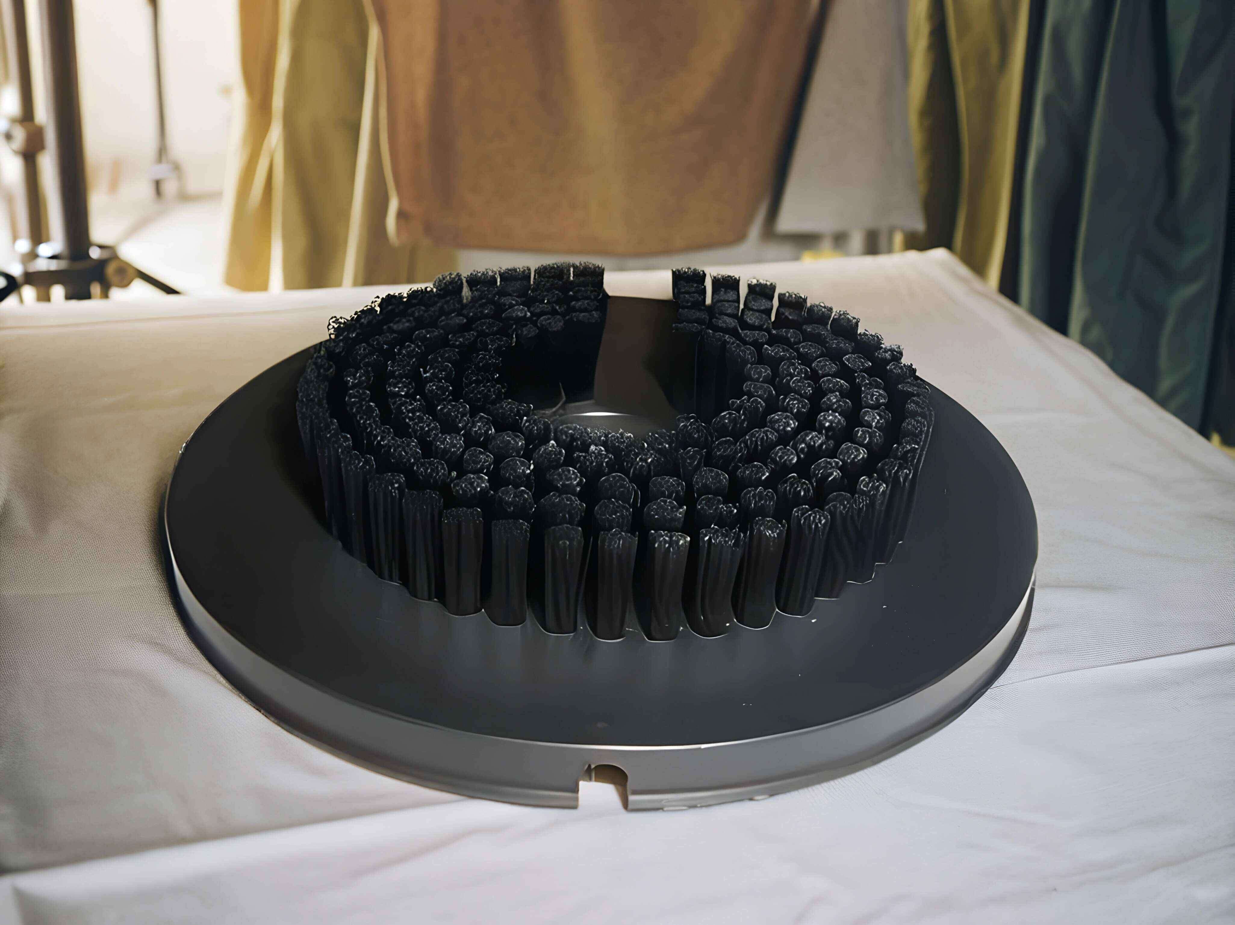 A pressure foot brush made by YC Brushes