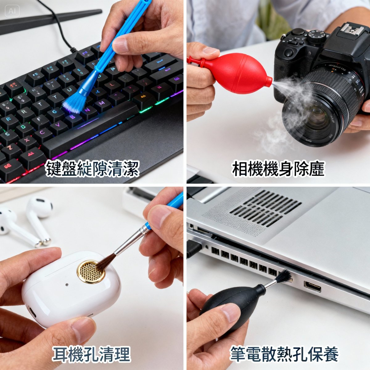 3c cleaning brush multiple applications