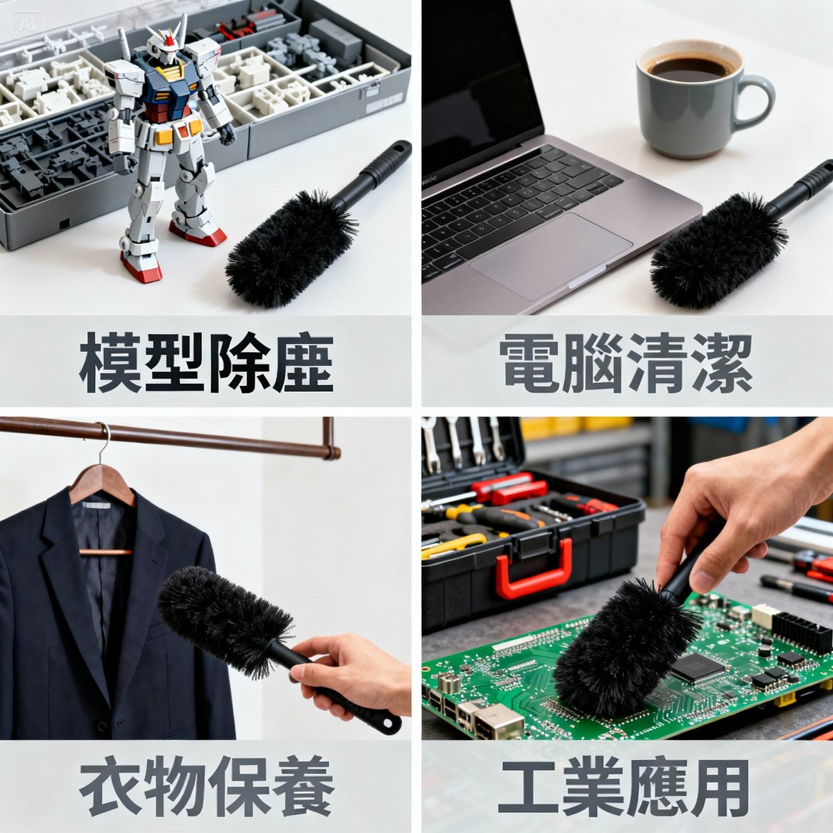 antistatic brush four usage scenarios