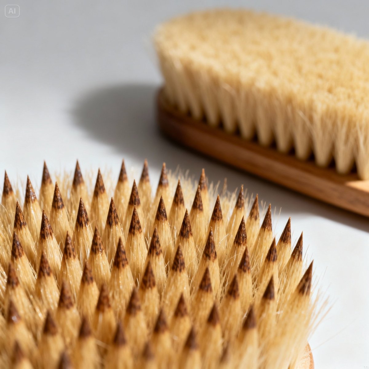 boar bristle macro texture detail