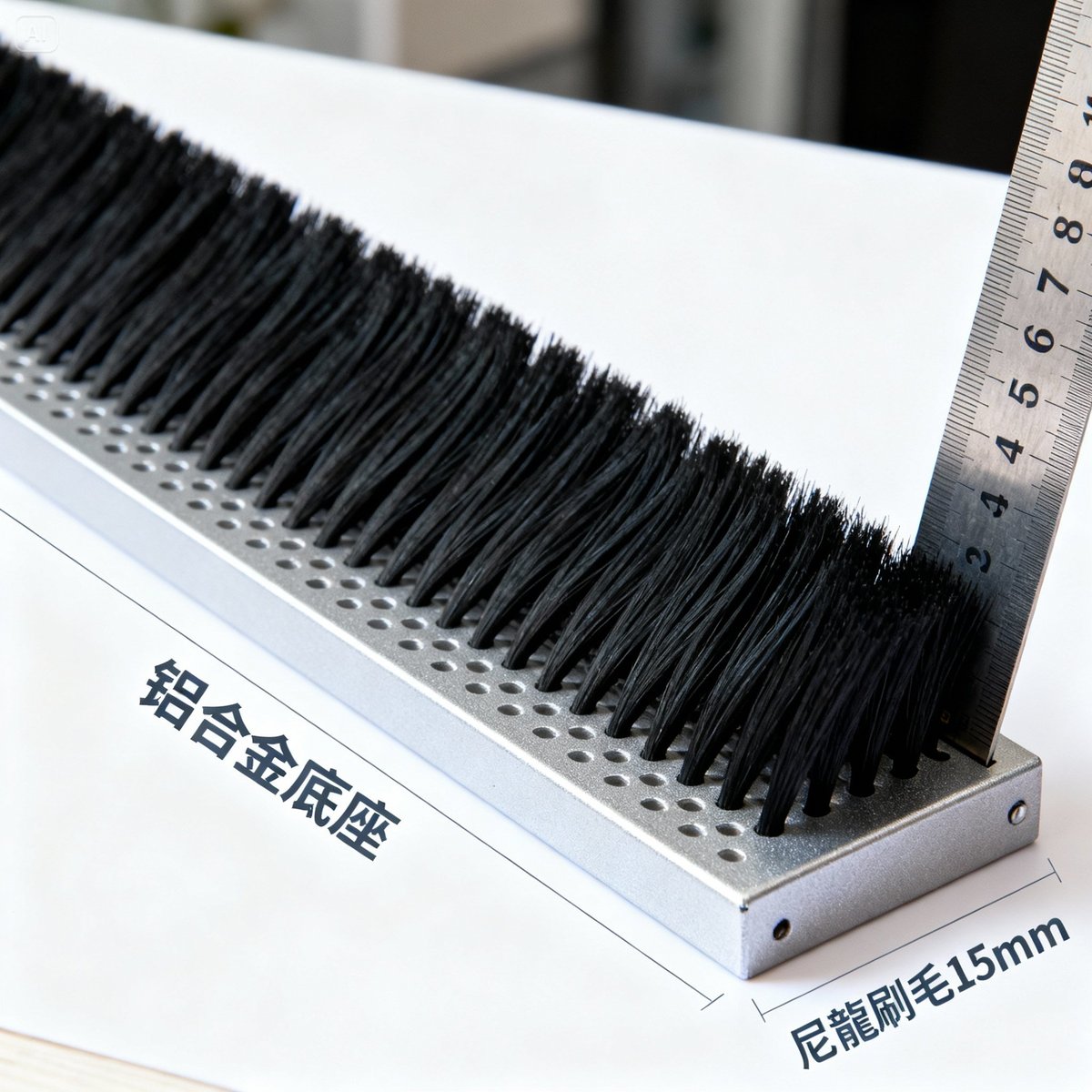 brush strip structure detail closeup