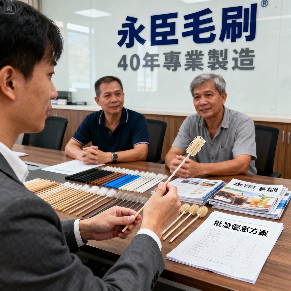 business wholesale straw brush meeting yongchen