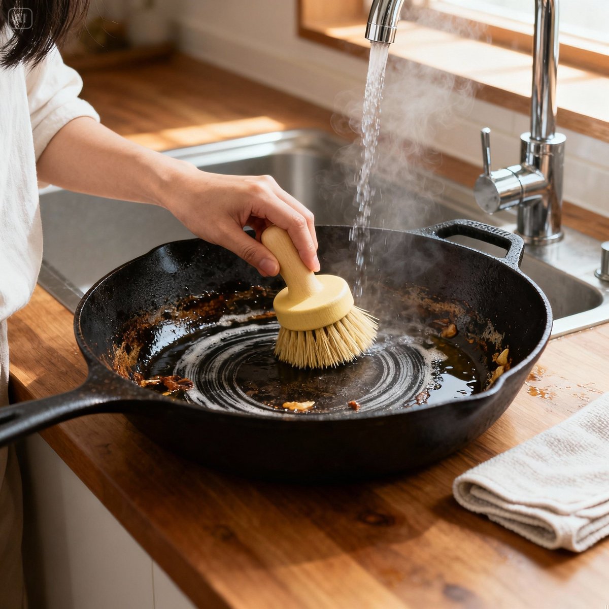 【2025】鑄鐵鍋清潔保養全攻略|為什麼一定要用鬃毛刷?6步驟完整教學