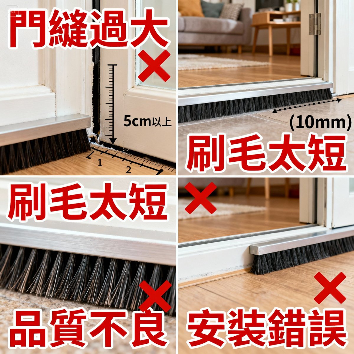 common installation failures examples