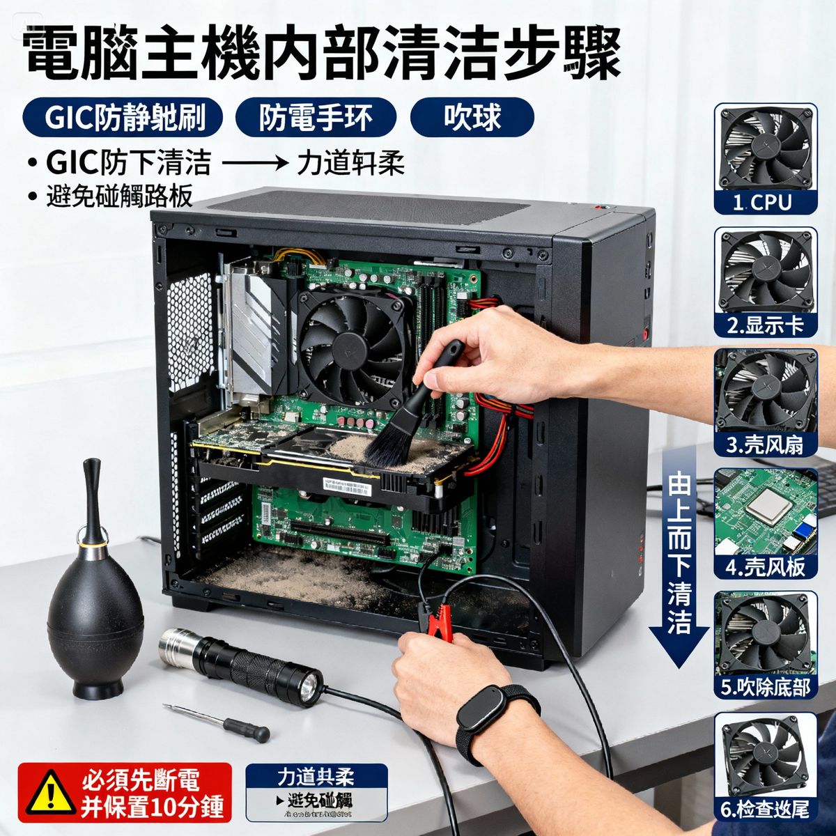 電腦除塵刷推薦|清潔主機/鍵盤/螢幕的防靜電工具指南【2025最新】