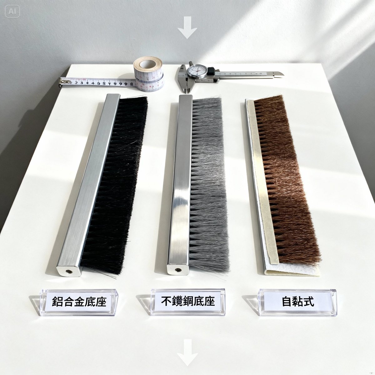 different types brush strip comparison