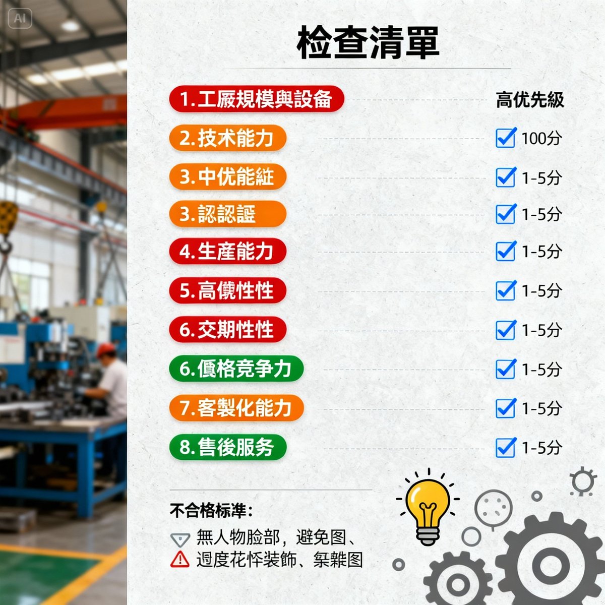 factory inspection checklist guide