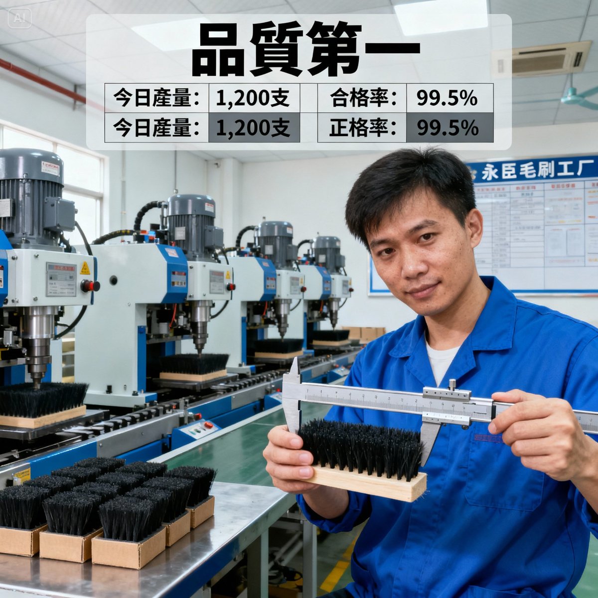 量產毛刷完全指南|40年工廠直營大量生產與批發服務全解析