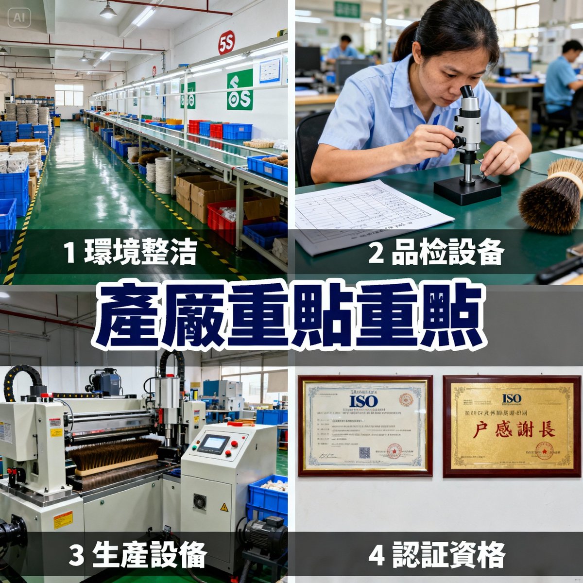 factory visit observation points four scenes