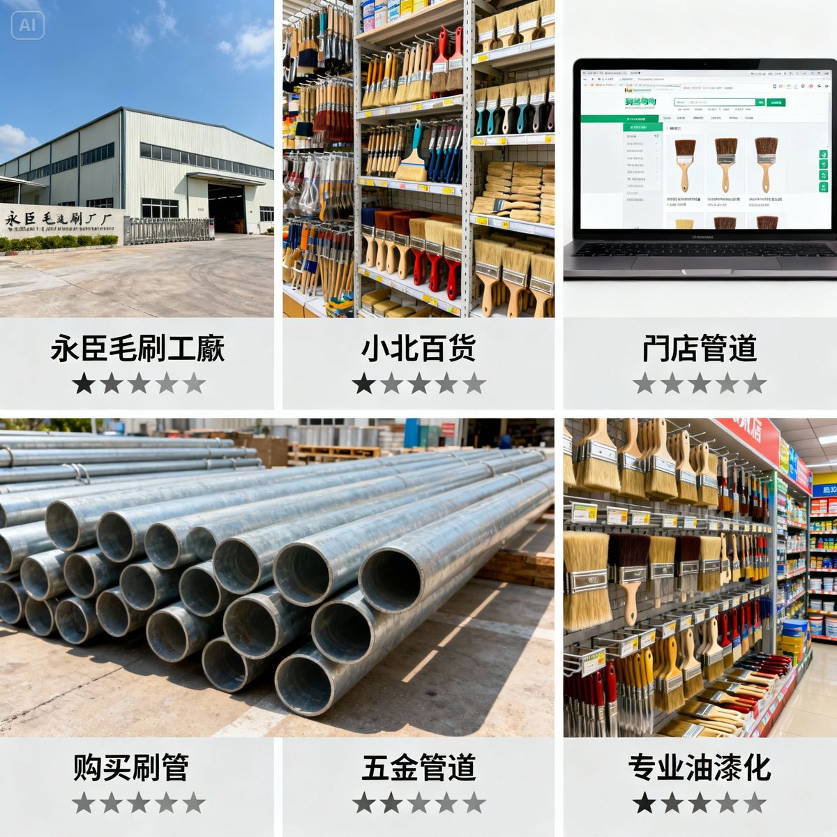 four bristle brush buying channels comparison