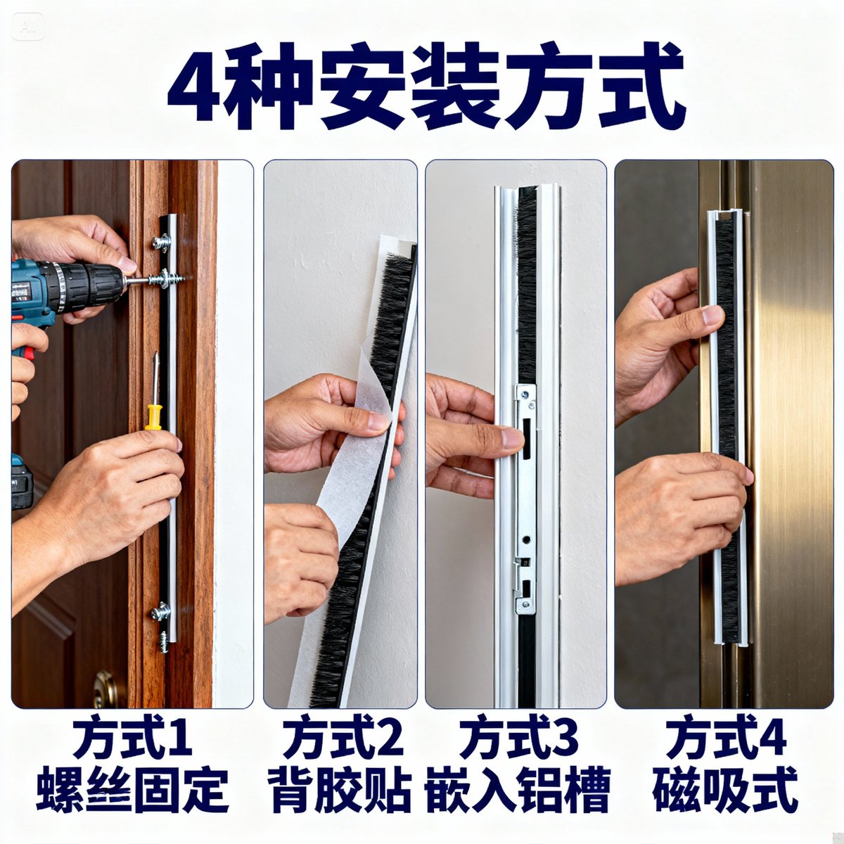 four installation methods step by step photos