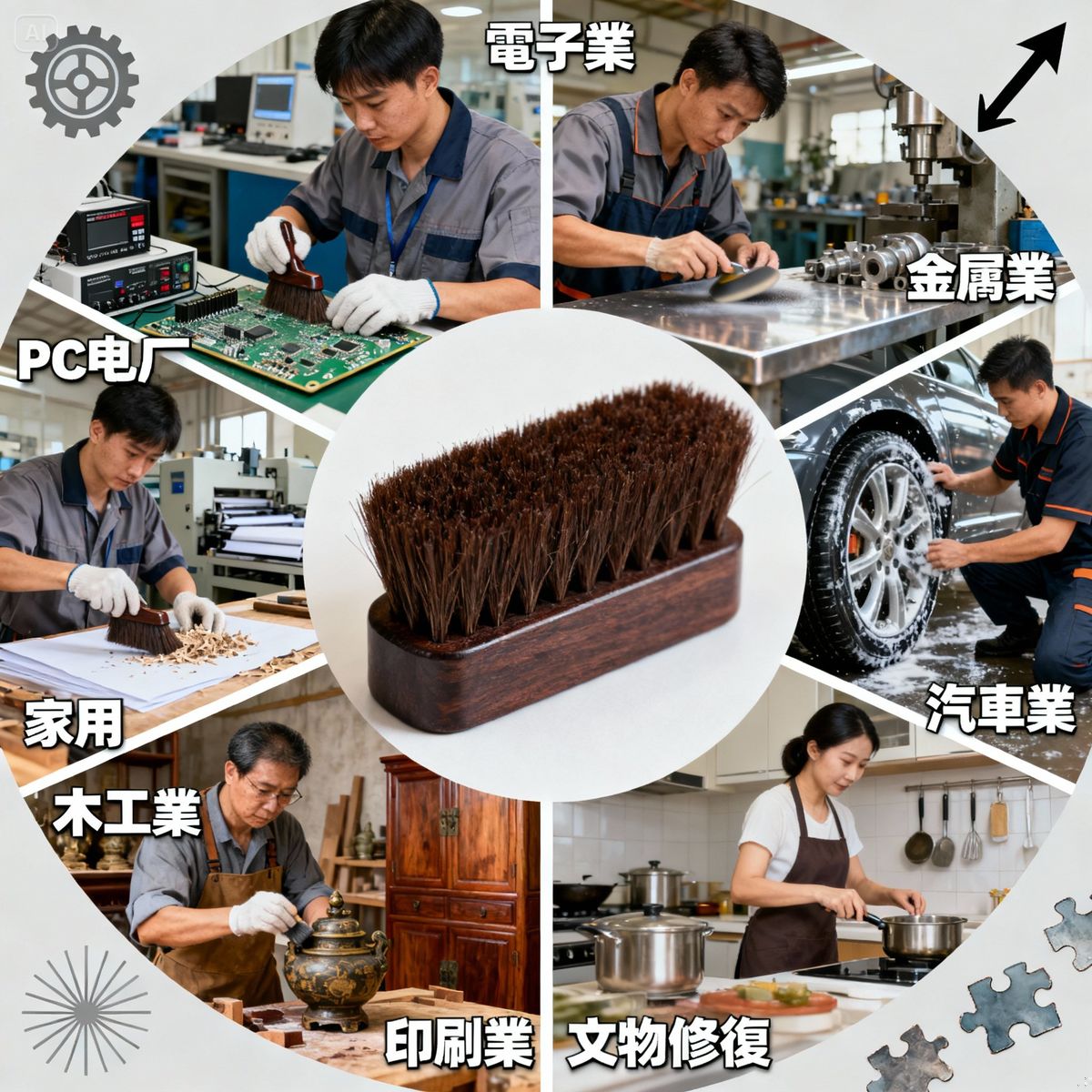 馬毛刷用途大全|7大產業應用實例與專業使用技巧【2025】