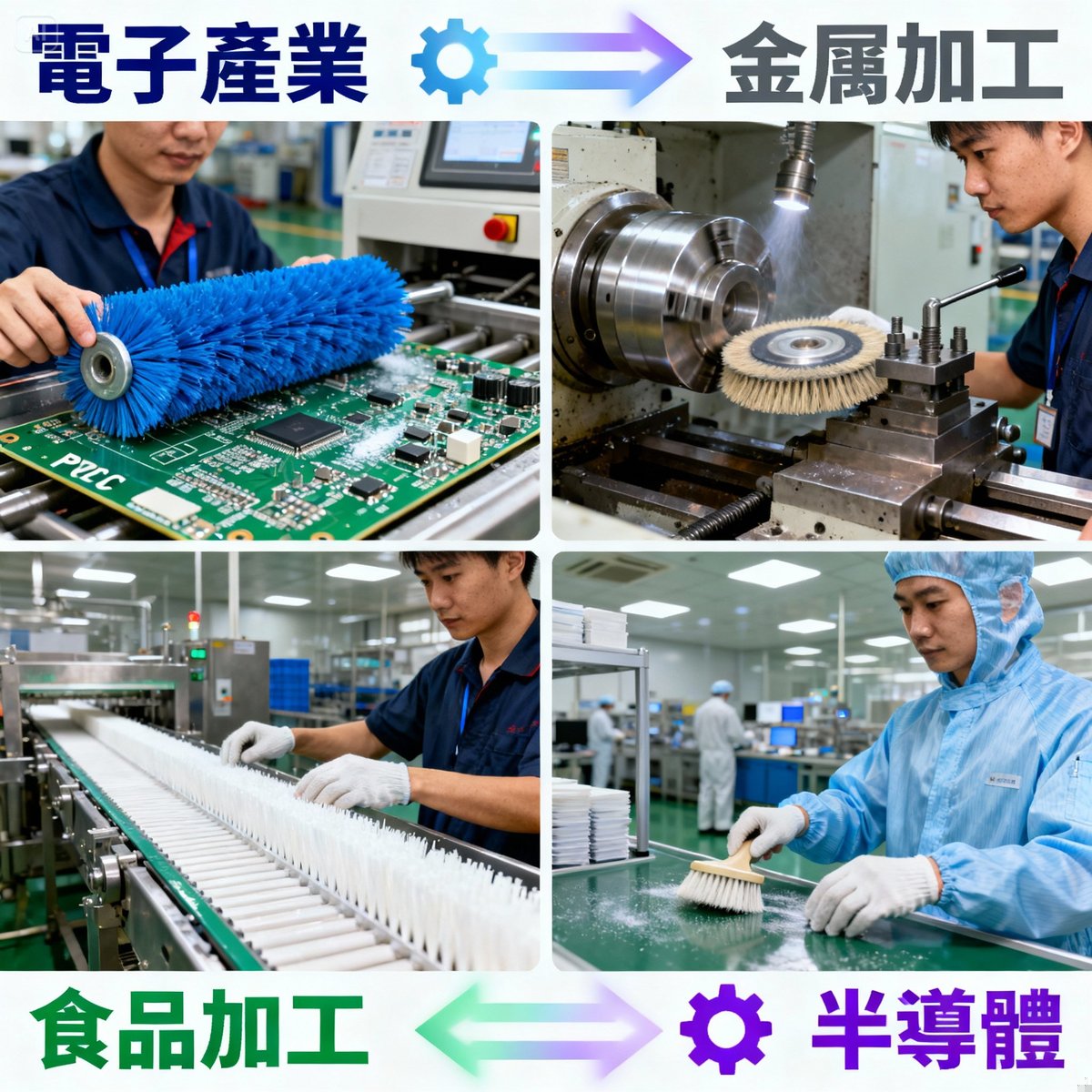 工業毛刷完整指南|材質選擇、應用案例與採購建議【5大產業解決方案】