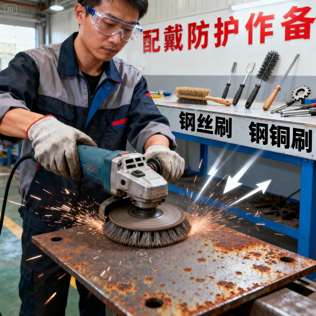 鋼絲刷完整指南|用途、選購、除鏽技巧與工業應用全攻略【永臣毛刷40年經驗】