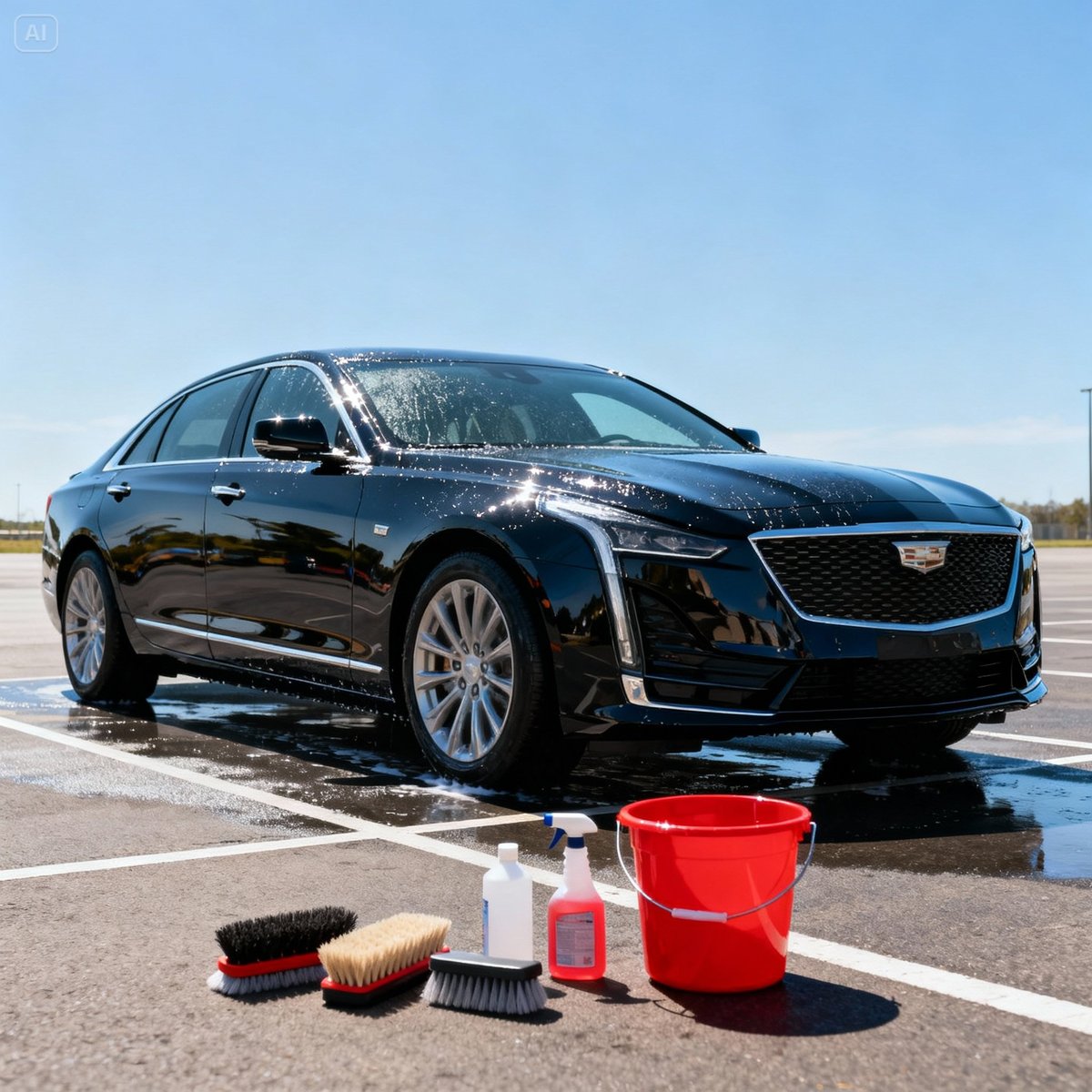 shiny car after washing result