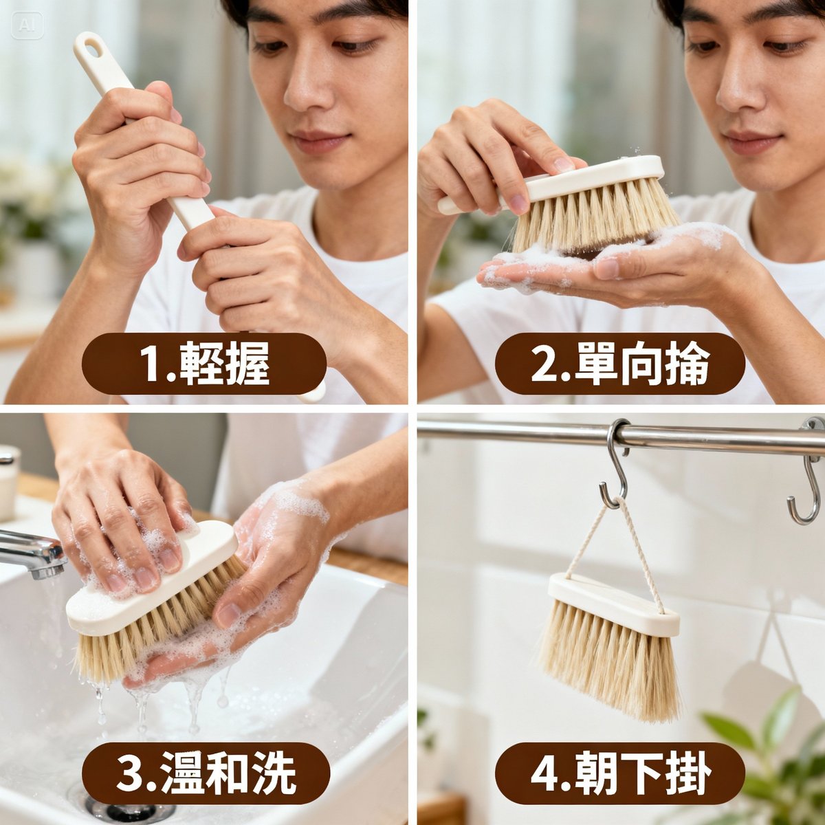 soft brush proper use and maintenance