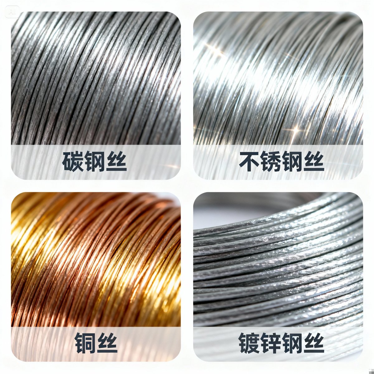 steel wire brush materials microscopic comparison