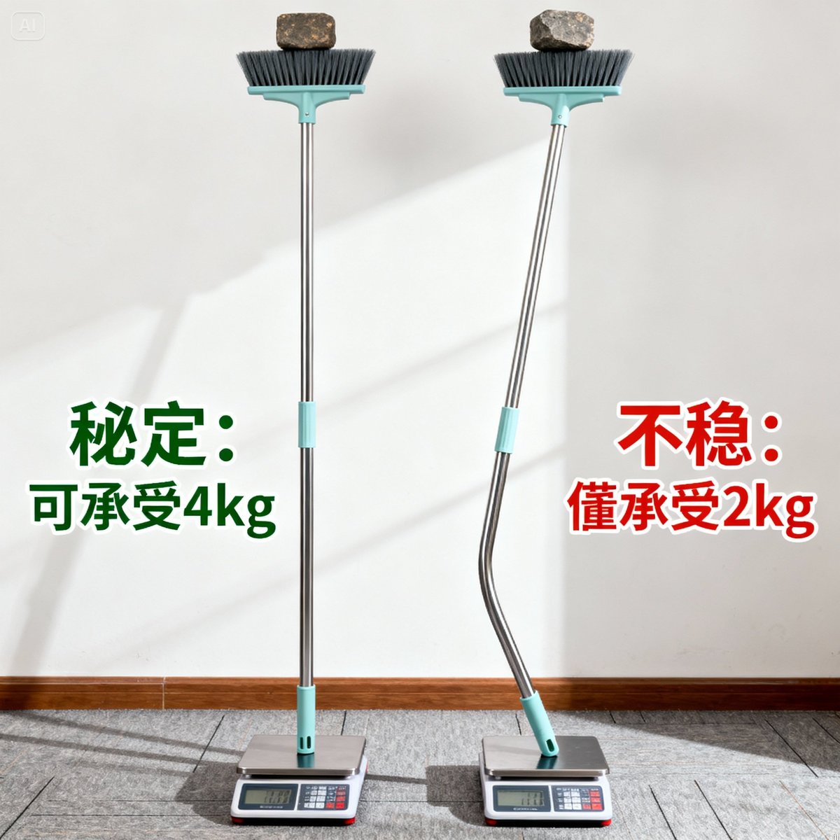 telescopic brush stability test comparison