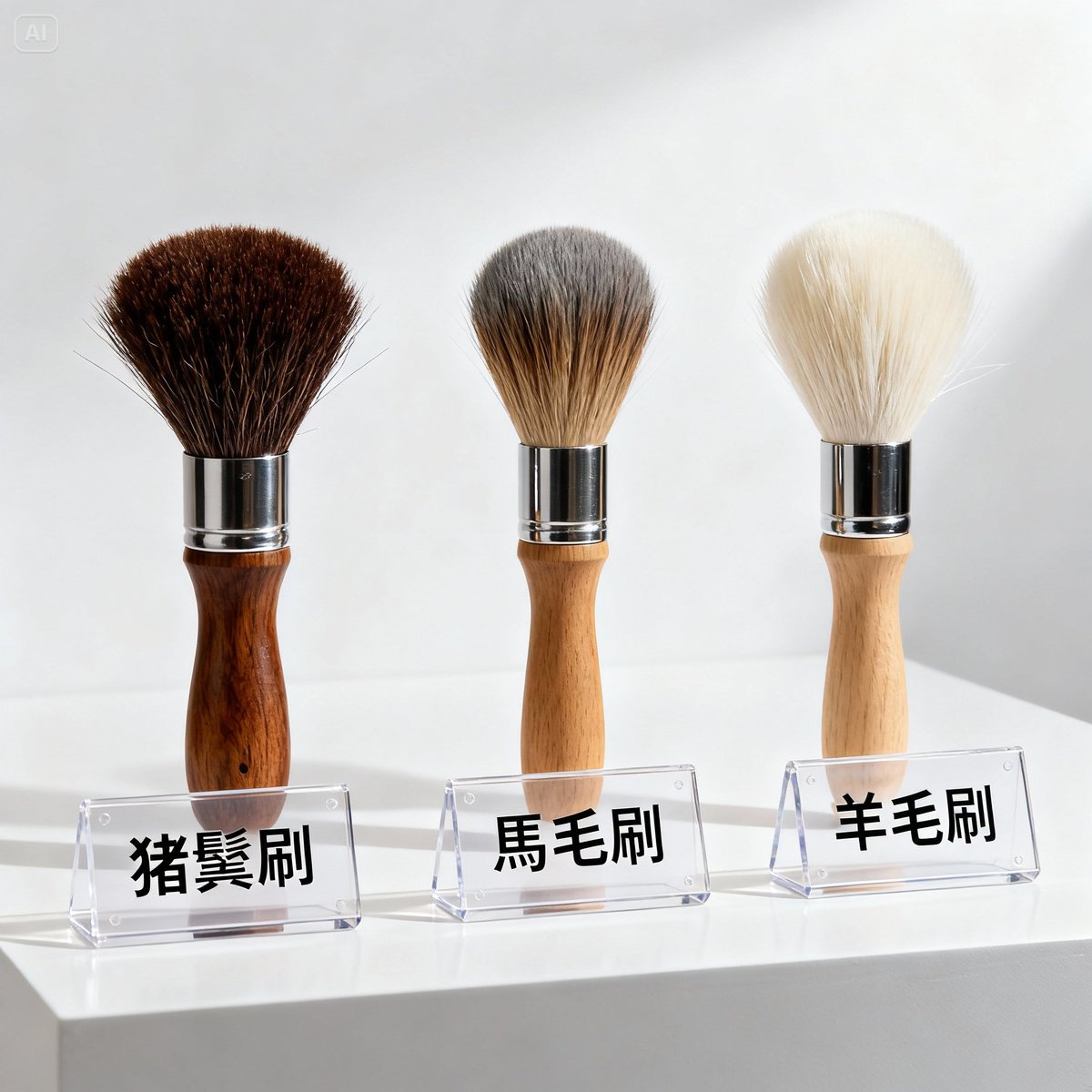 豬鬃毛刷 vs 馬毛刷 vs 羊毛刷|三大天然毛刷完整比較【性能測試、價格分析】