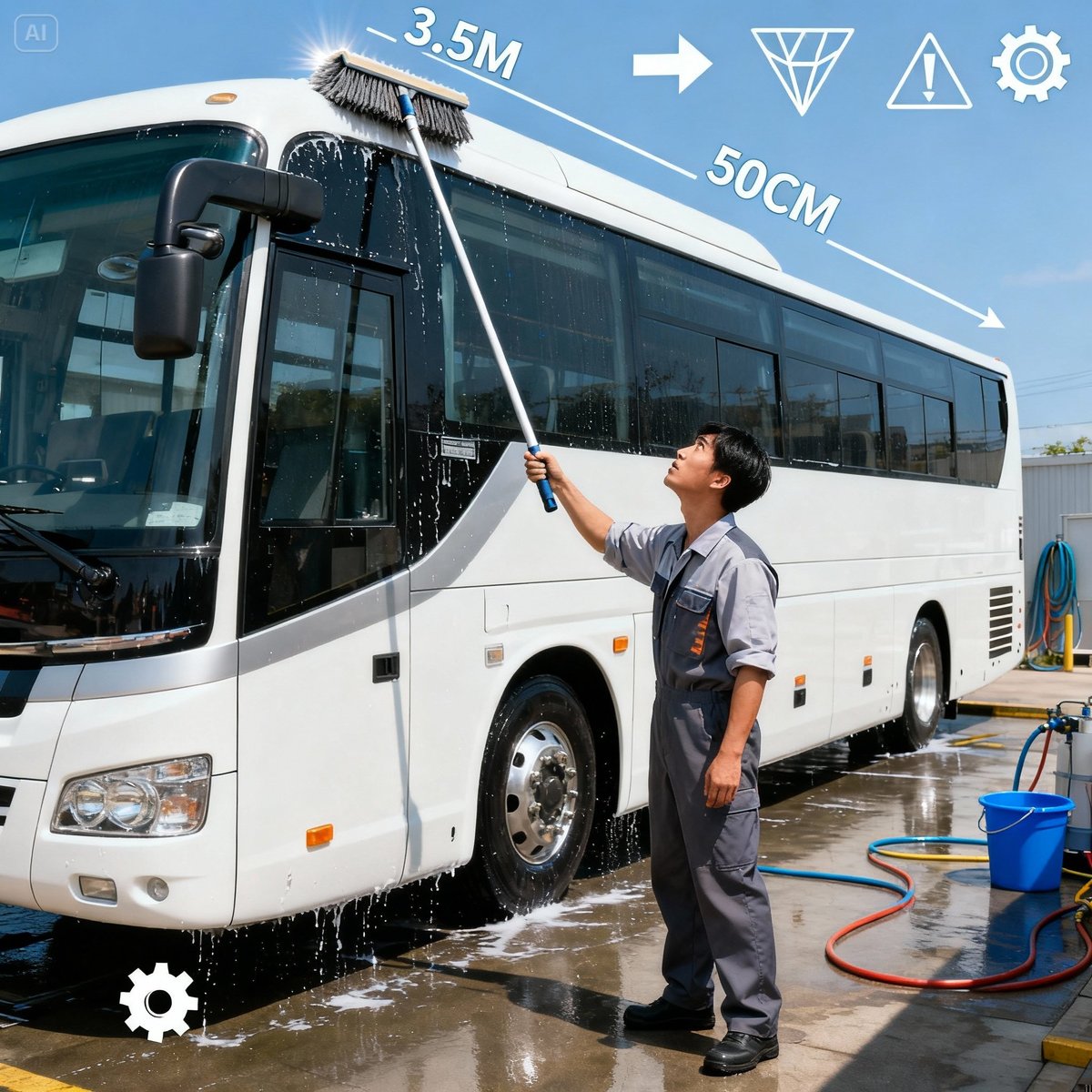 長柄洗車刷推薦 2025|遊覽車、大型車專用清潔工具選購指南|批量優惠