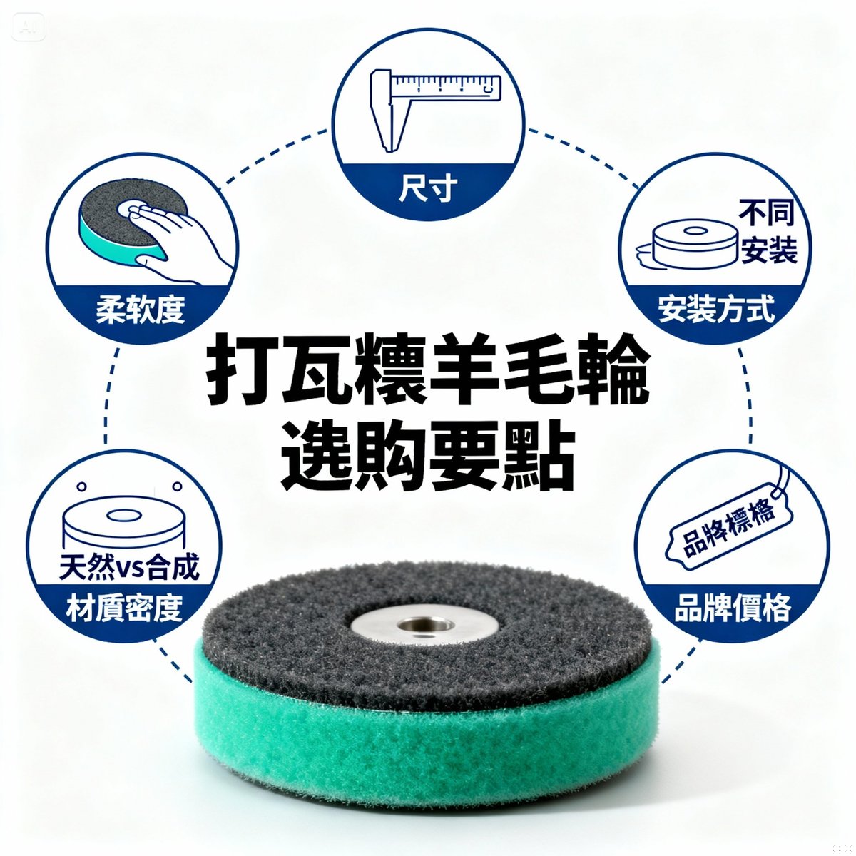 waxing wool wheel five key selection criteria infographic