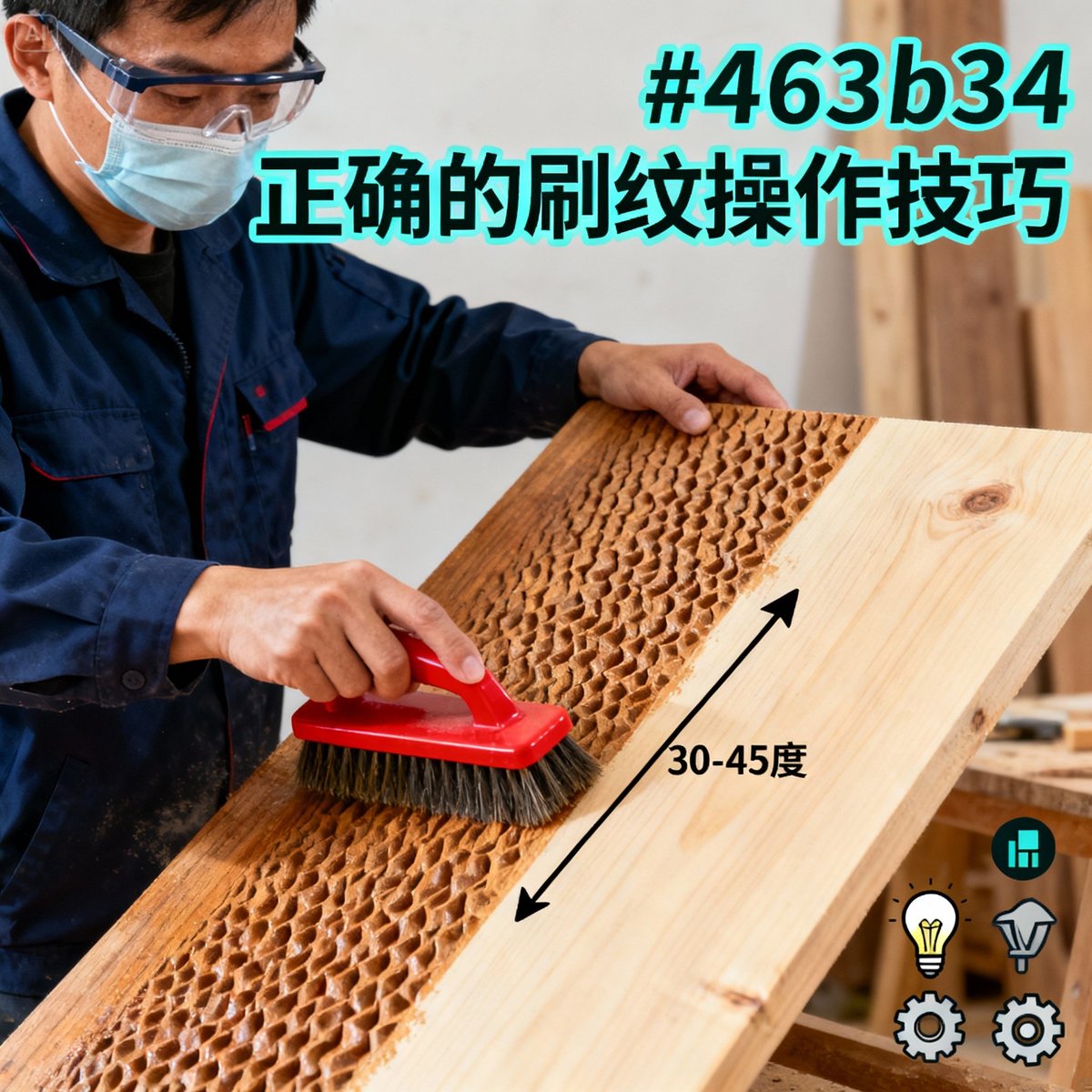 wire brushing technique demonstration