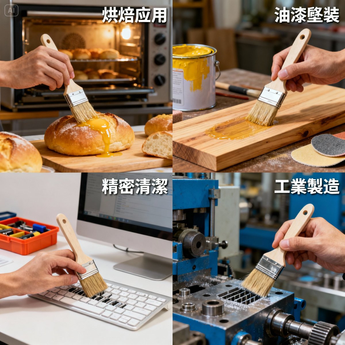 羊毛刷用途大全|烘焙、清潔、油漆多功能應用【與羊毛輪差異】