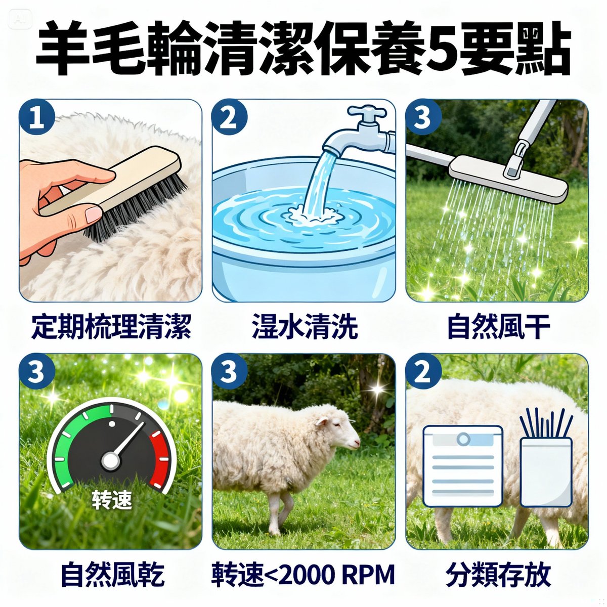 wool wheel cleaning maintenance five points guide