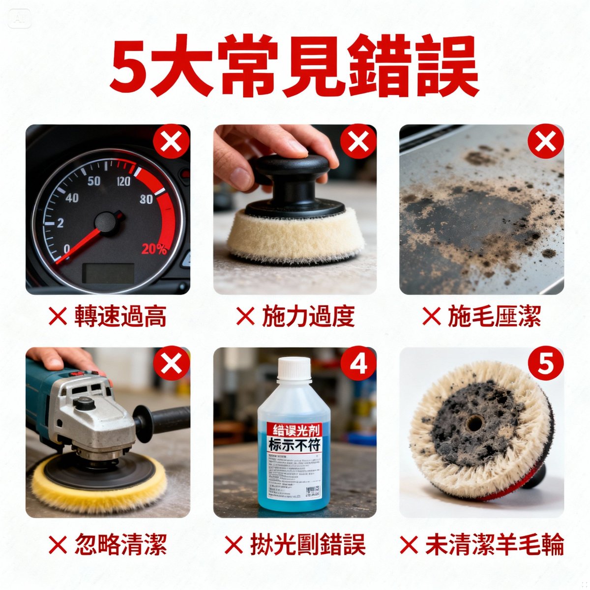 wool wheel polishing five common mistakes warning