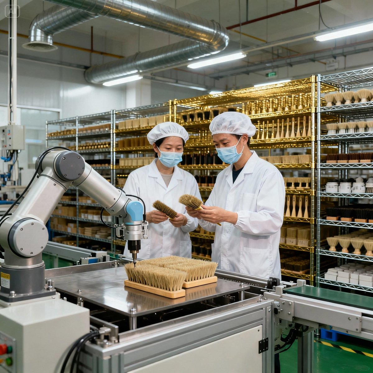 yc brush factory production line