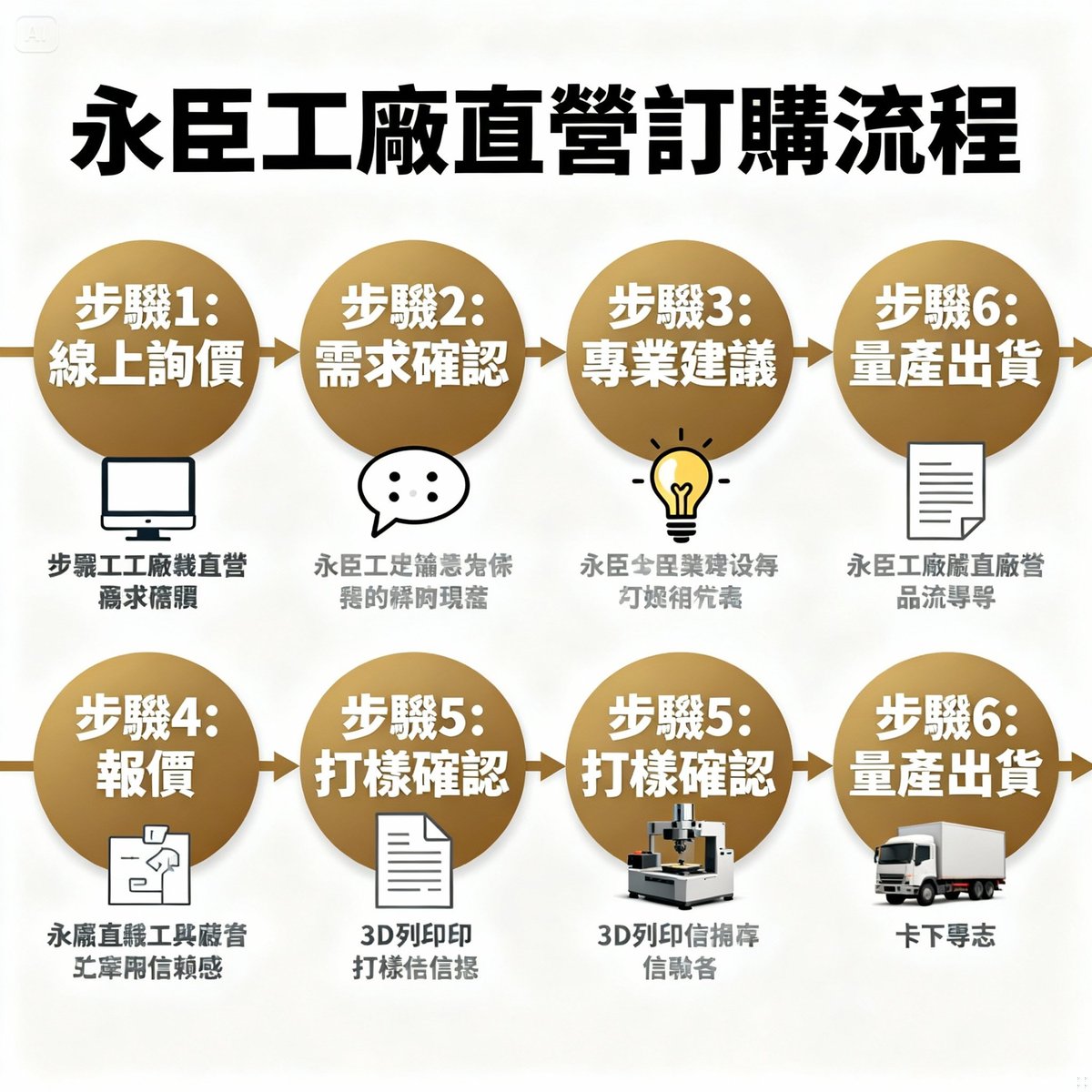 yongchen factory direct ordering process